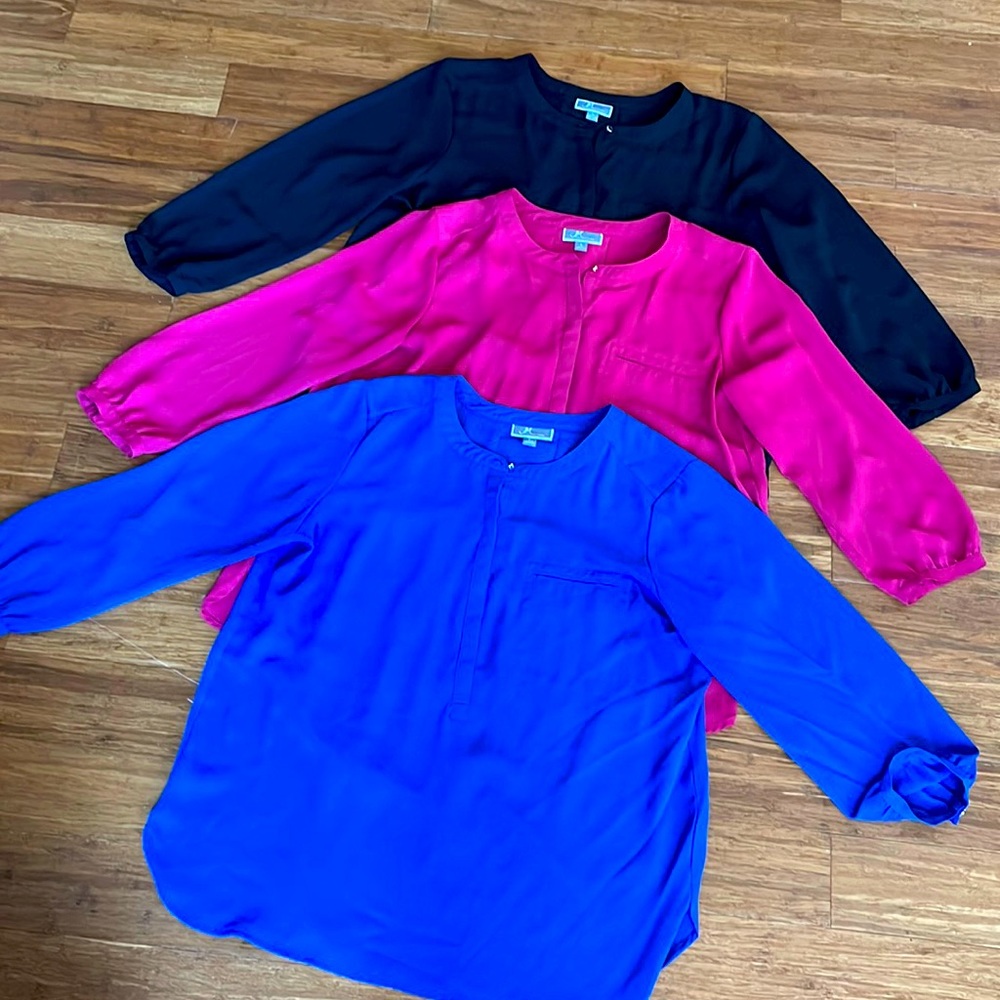 3 for 1! JM collection blouse set size L